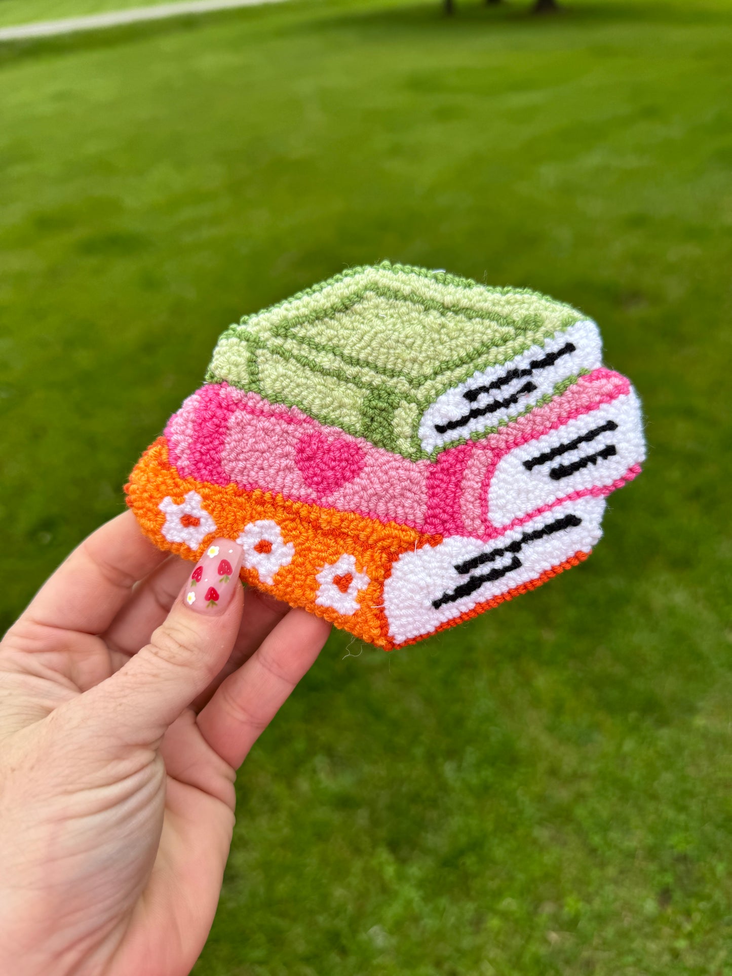 Book Stack Mug Rug Coaster