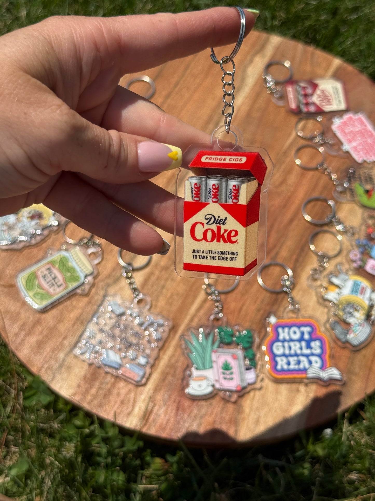 Diet Coke Keychain or Hanger