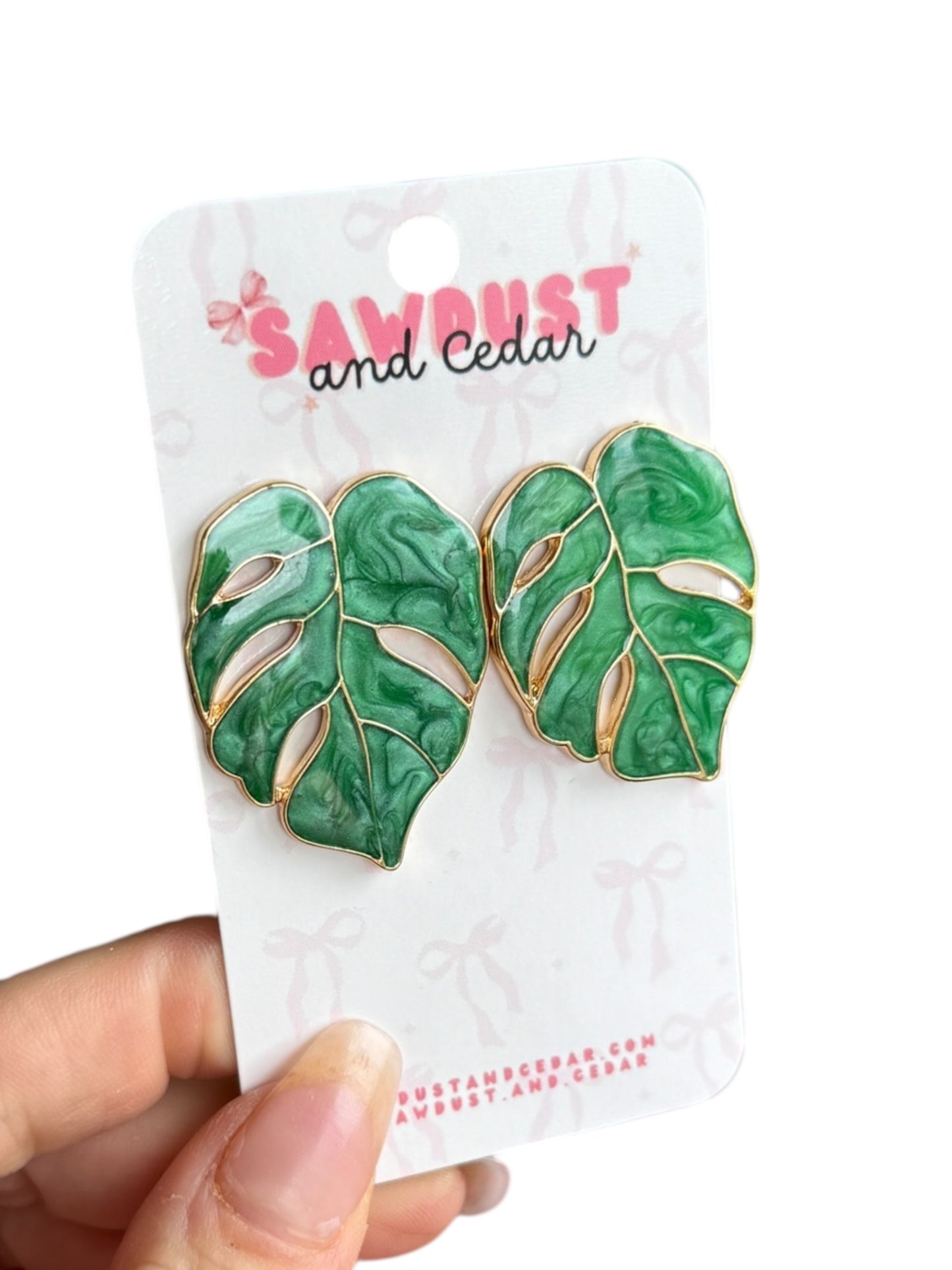 Monstera Muse Earrings