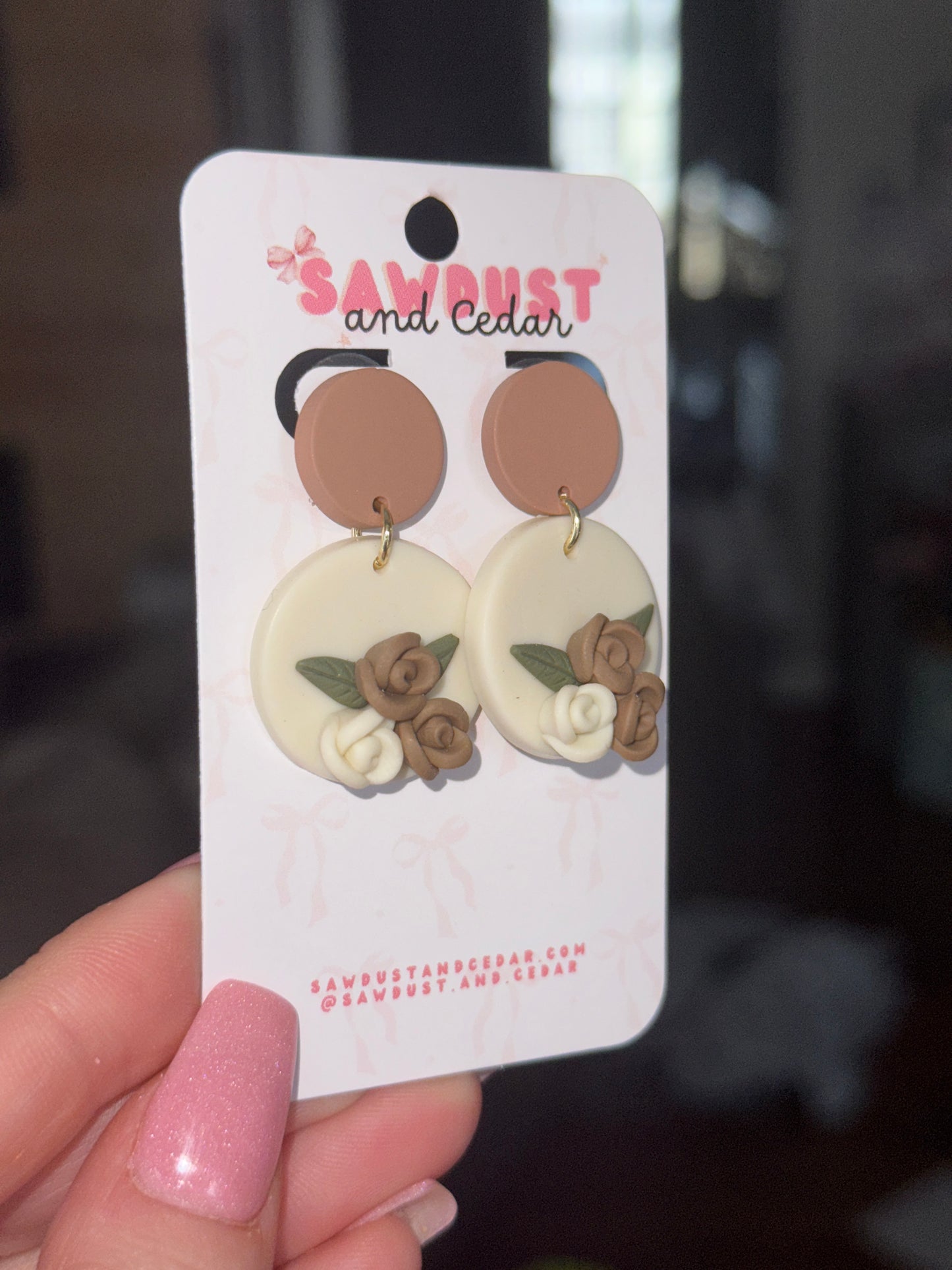 Vintage Rosebud Earrings