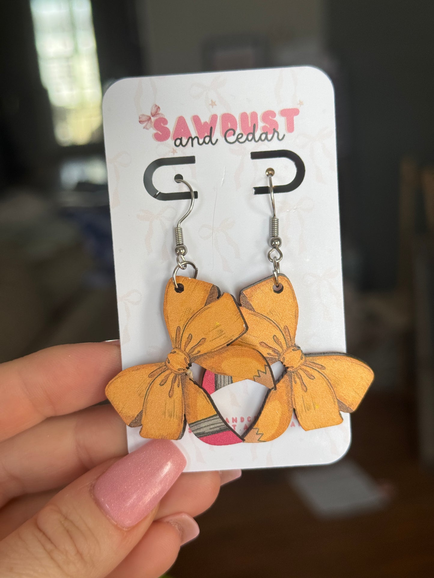 Teach & Chic dangle earrings