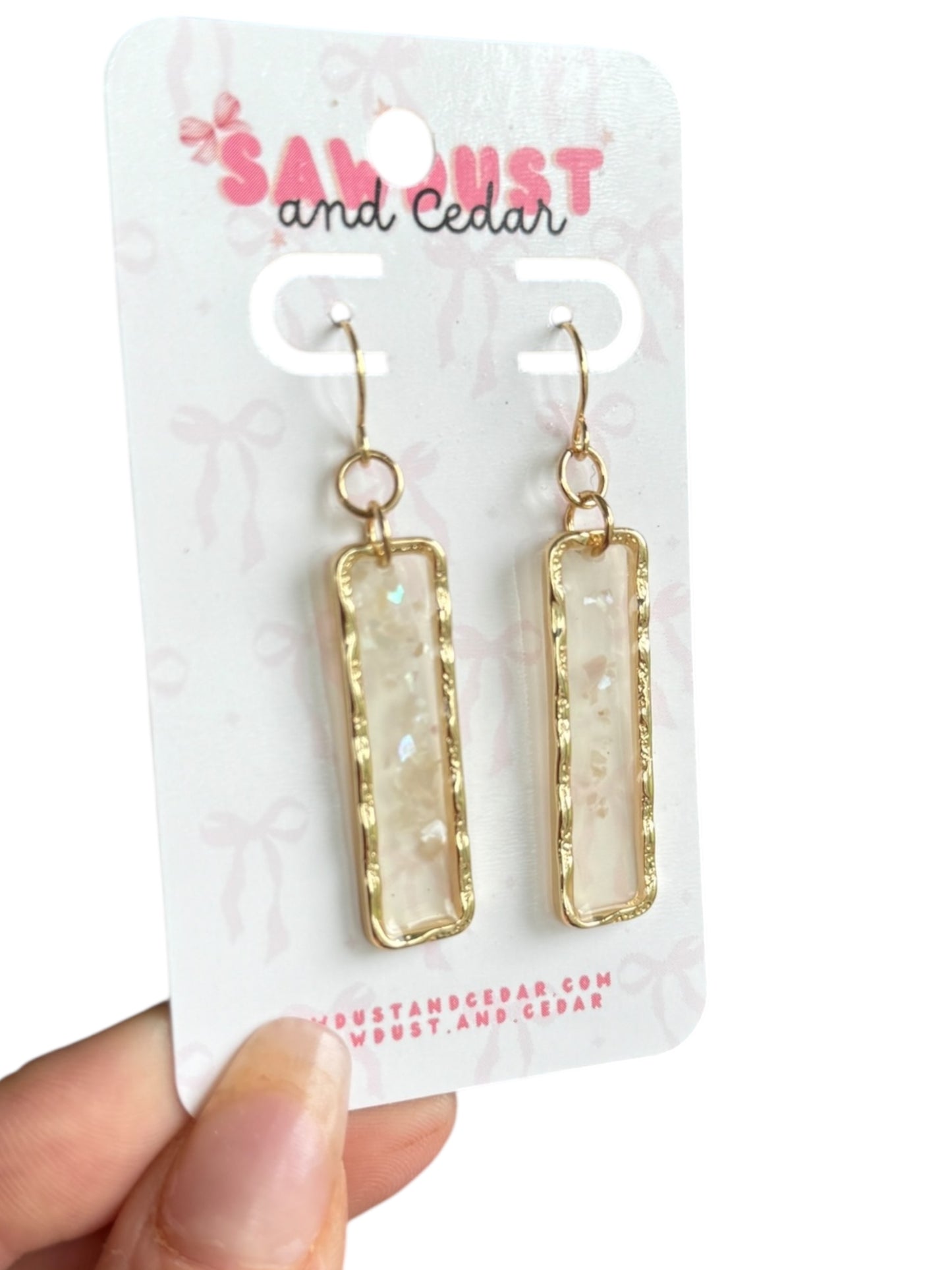 Champagne Glow Drop Earrings