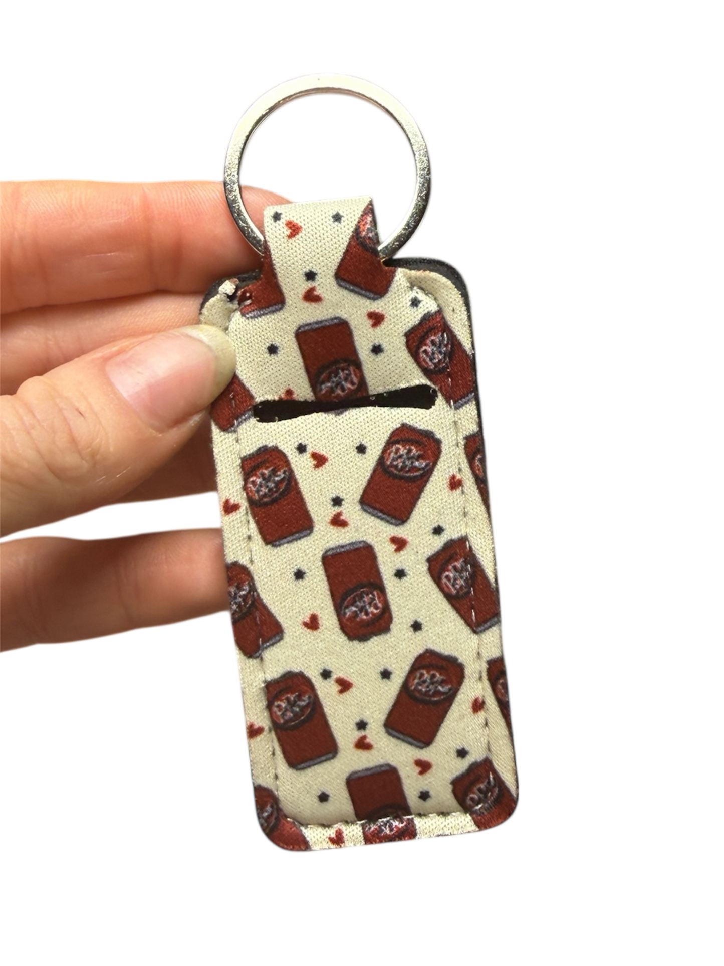 Dr. Pepper Chapstick Holder Keychain