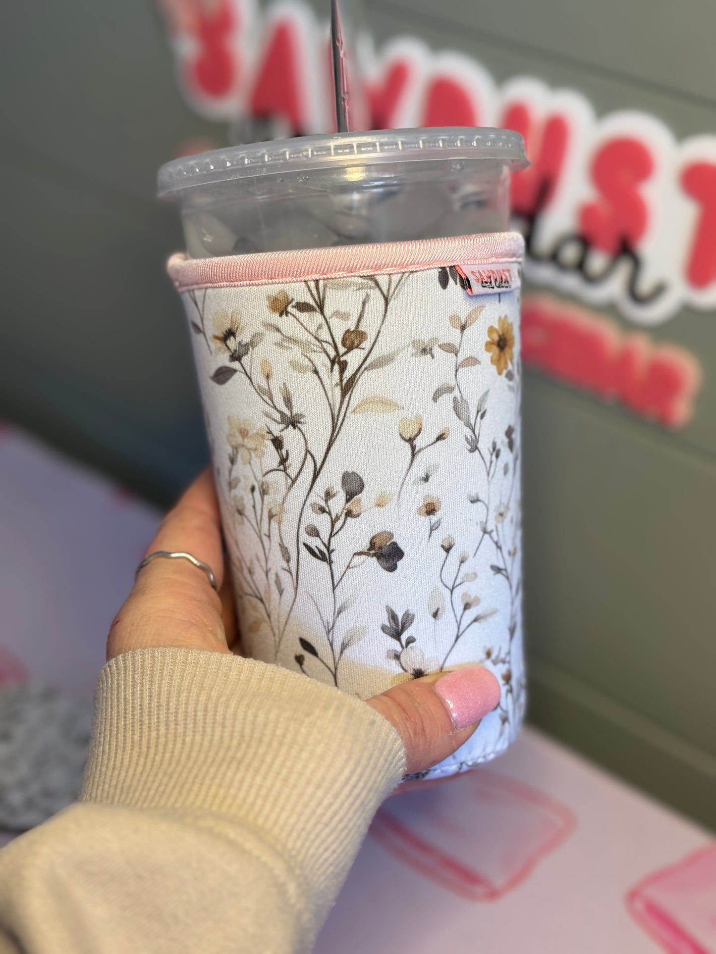 Rustic Wildflower Cup Sleeve