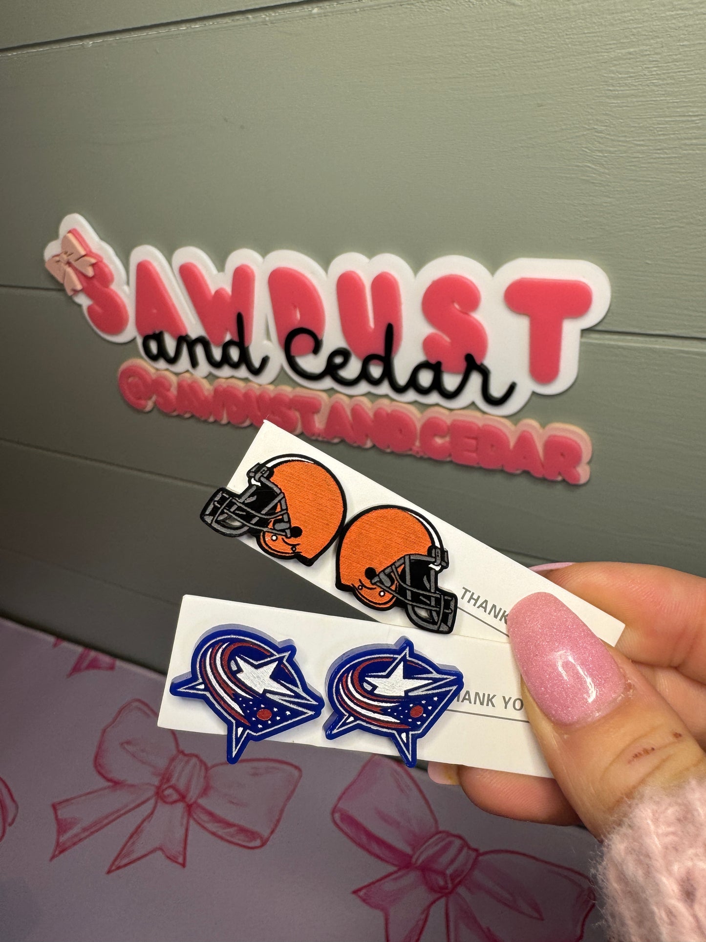 Hand-Painted Acrylic Spirit Earrings – Custom Pride Jewelry