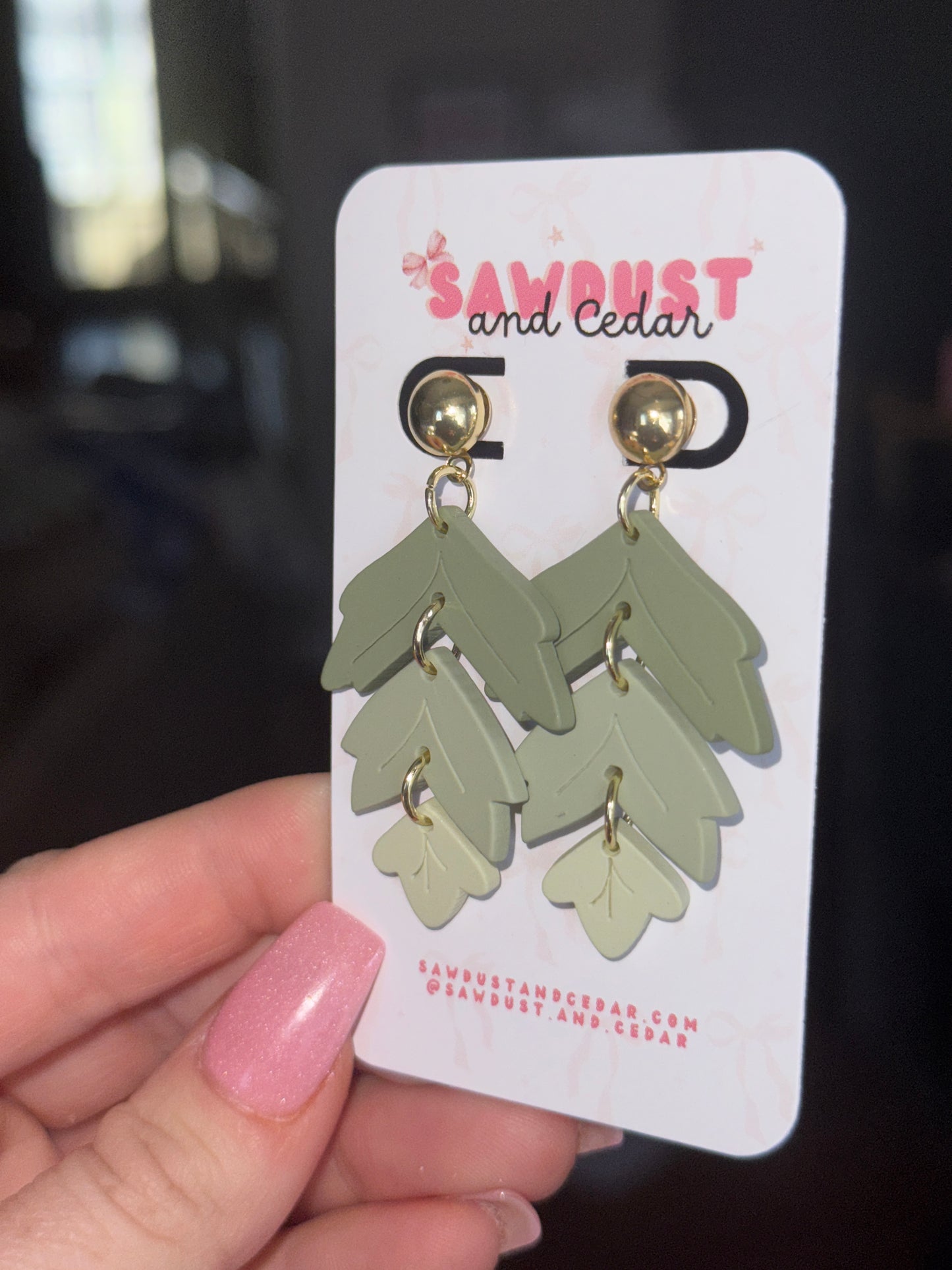 Sage Cascade Earrings