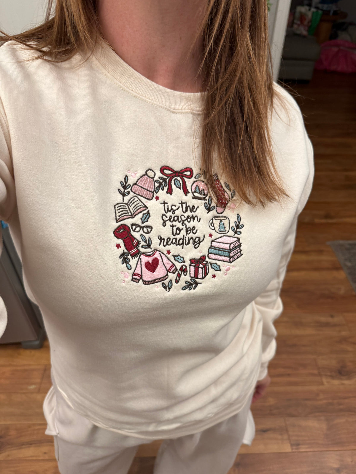 Tis the Season Embroidered Crewneck