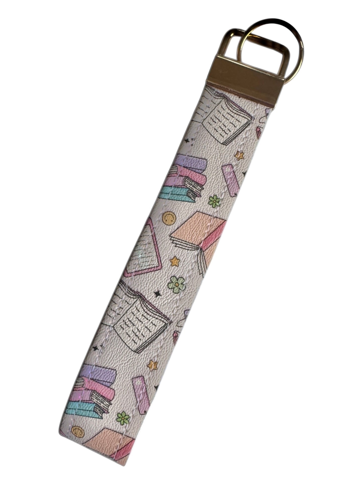 Book Lover Leather Wristlet