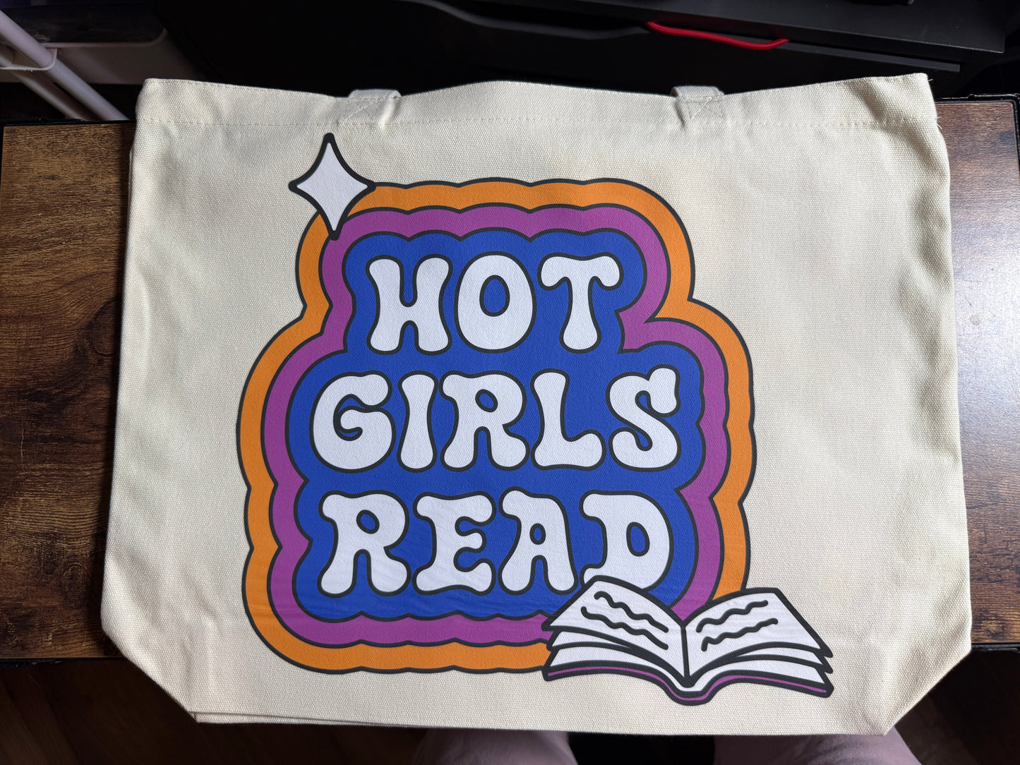 Hot Girls Read Tote Bag xxl