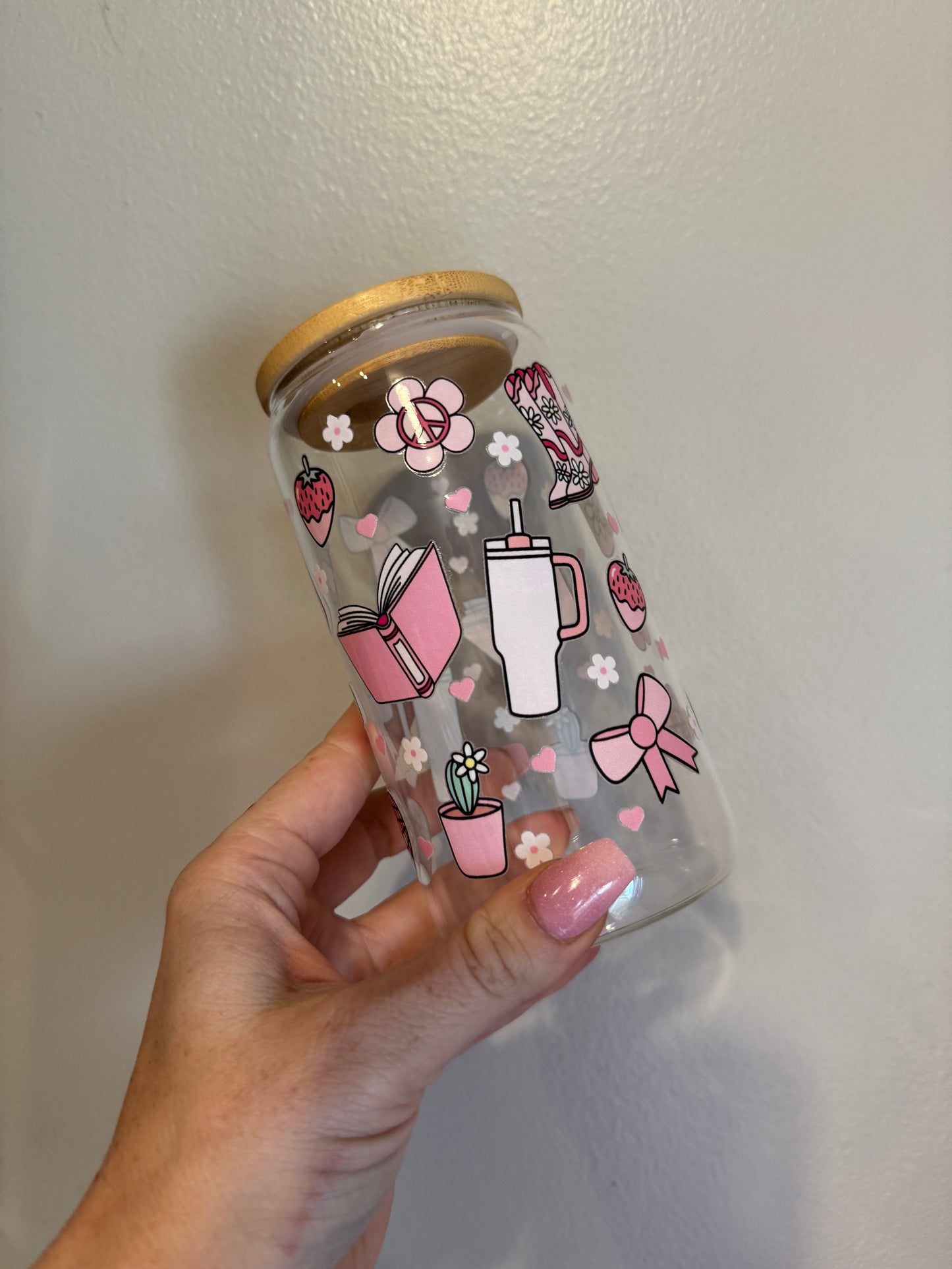 All Things Girly Glass Cup