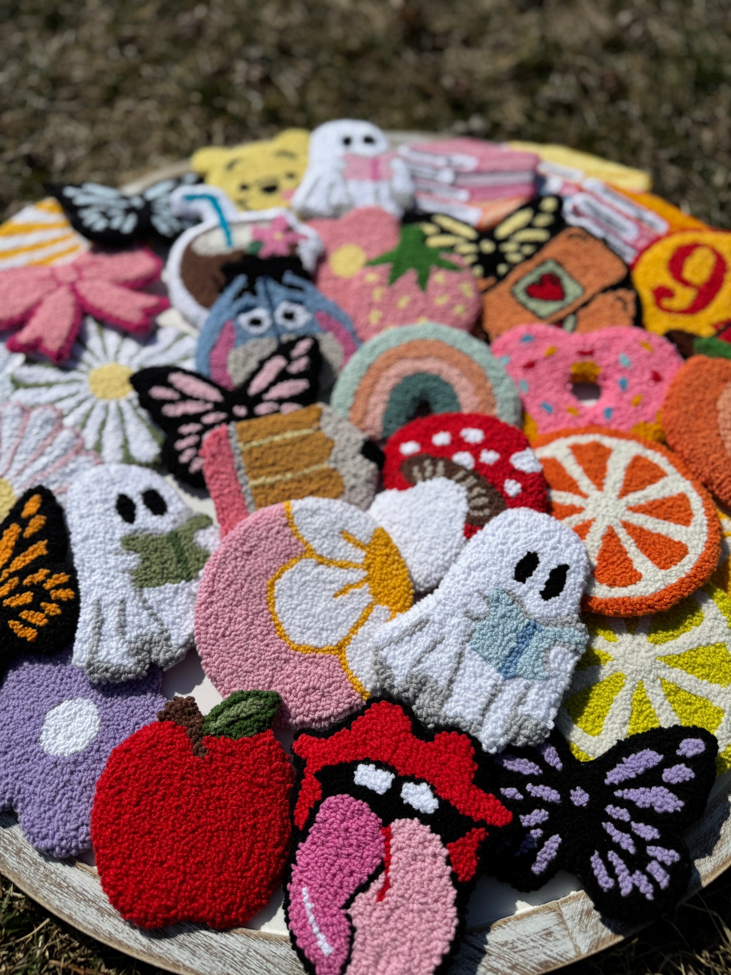 Mushroom Mug Rug Coaster