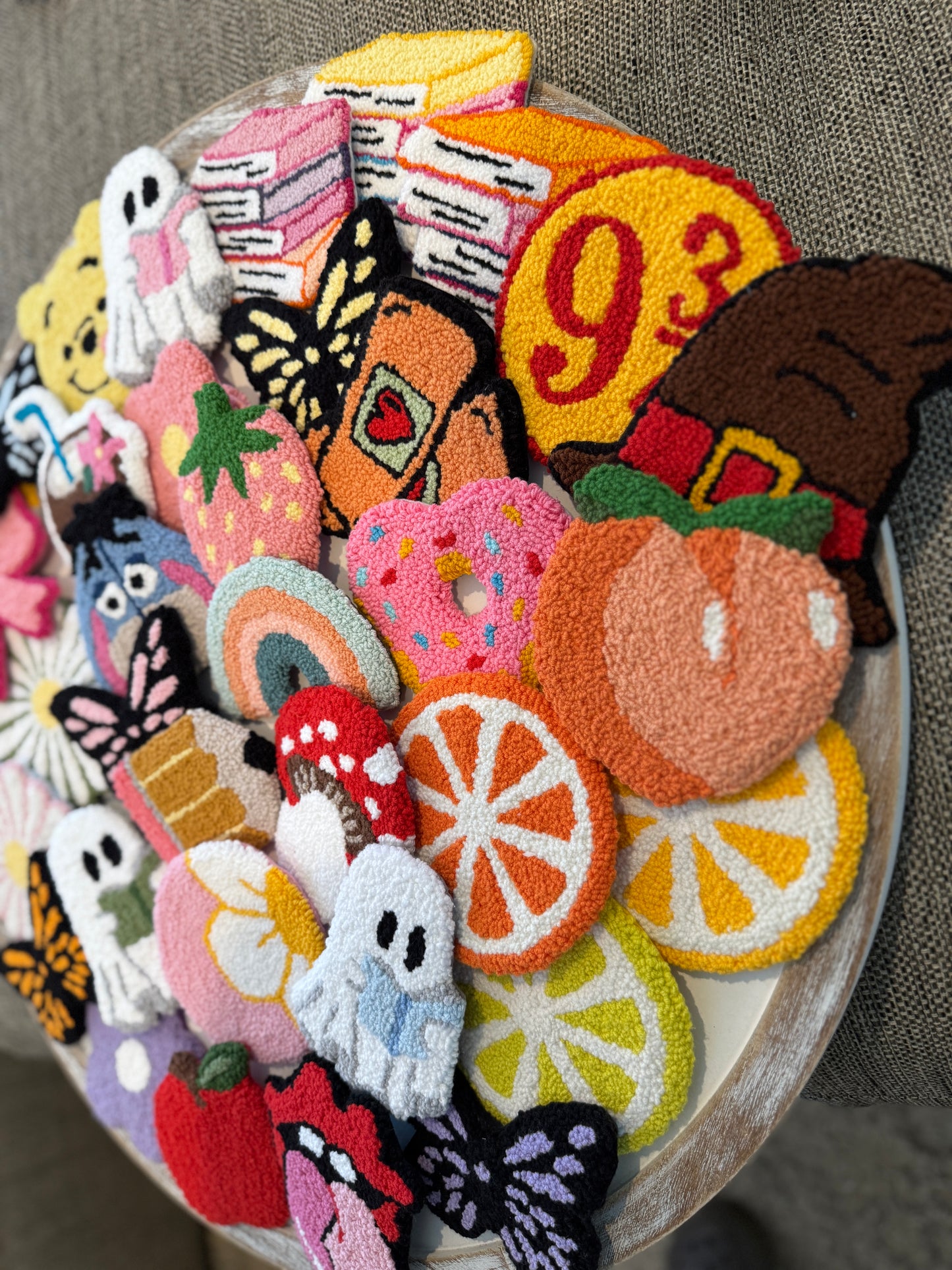 Sprinkled Donut Mug Rug Coaster