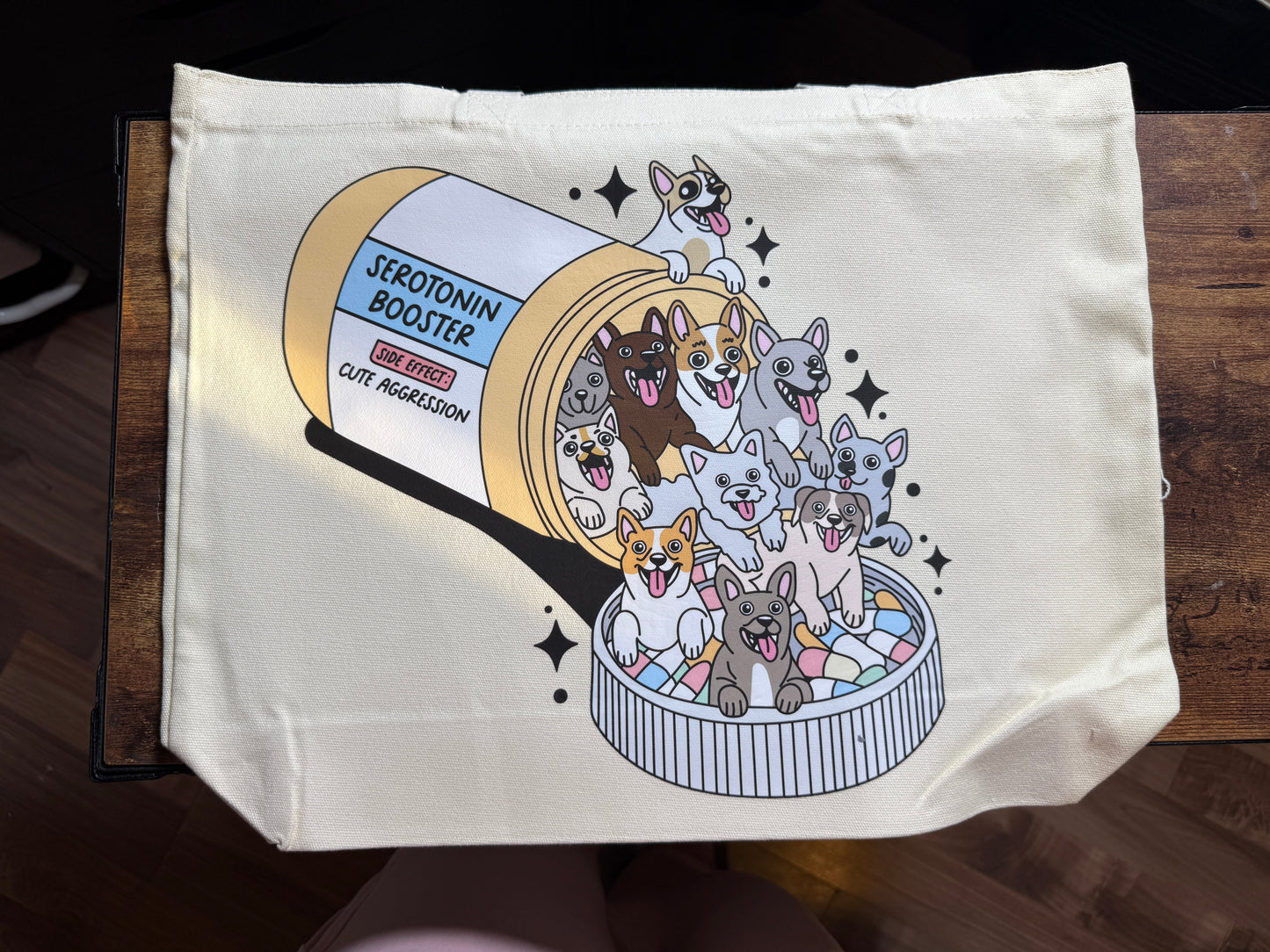 Dog Serotonin XXL Tote Bag