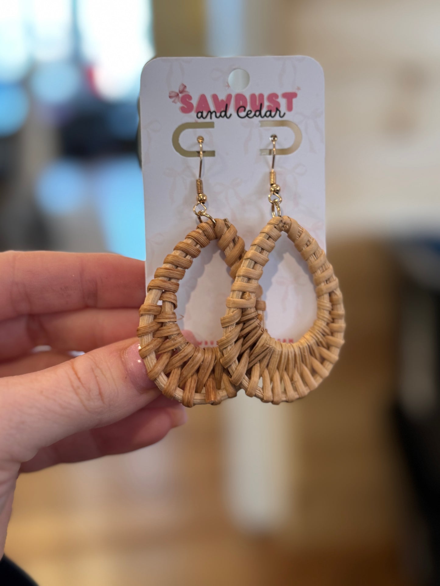 Willow Wicker Drops earrings