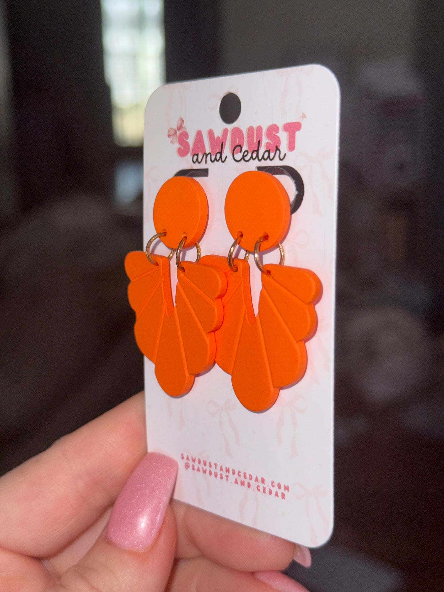 Tangerine Bloom Earrings
