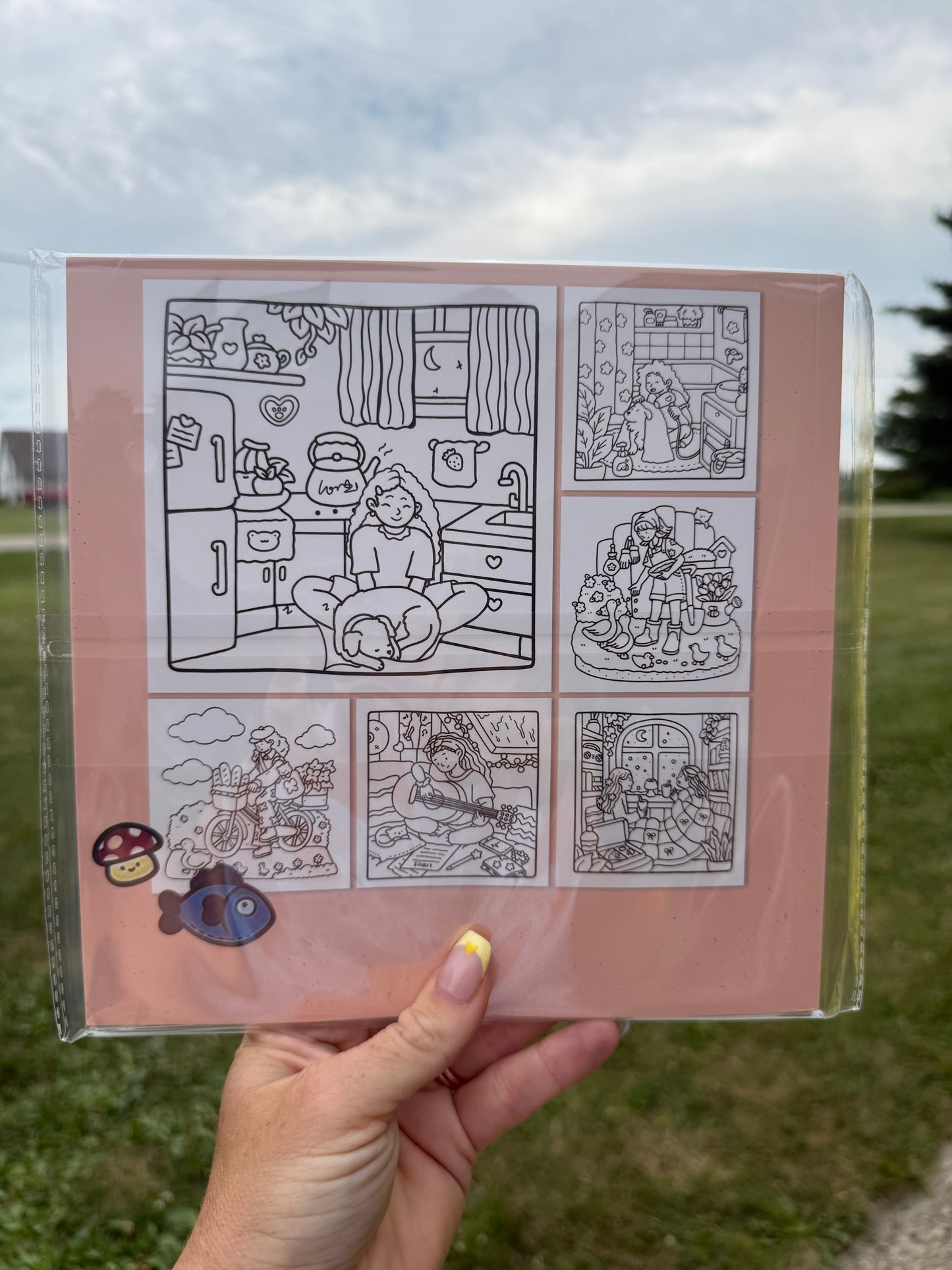 Girl Moments Coloring Book