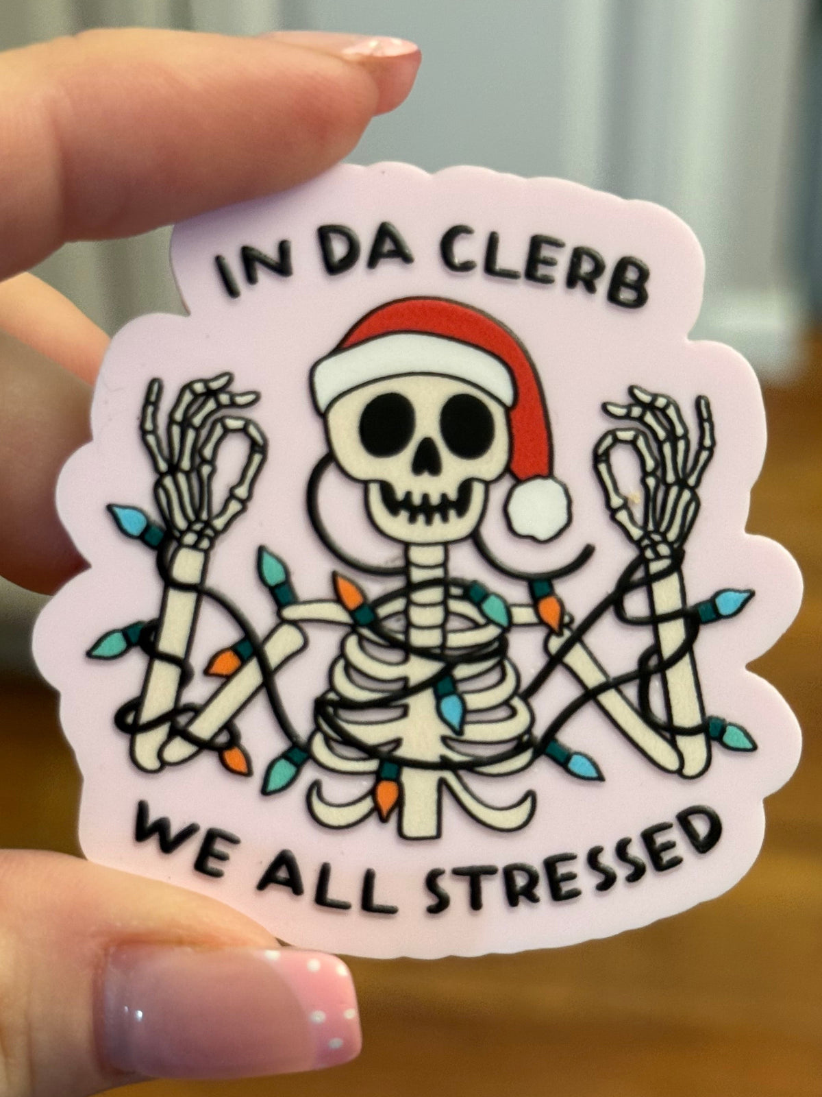 Stressed Christmas Badge Reel