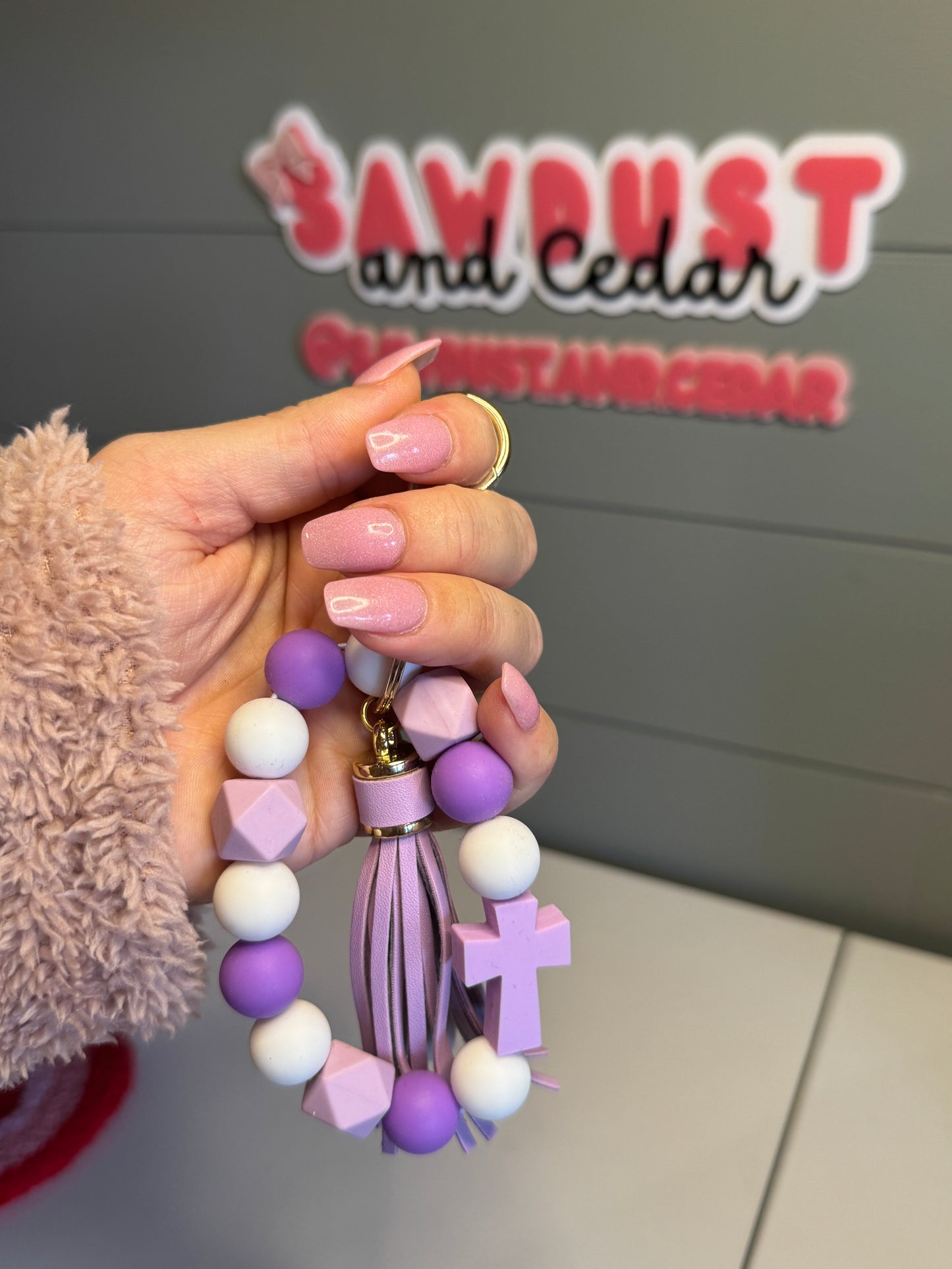 Faith Lilac Wristlet