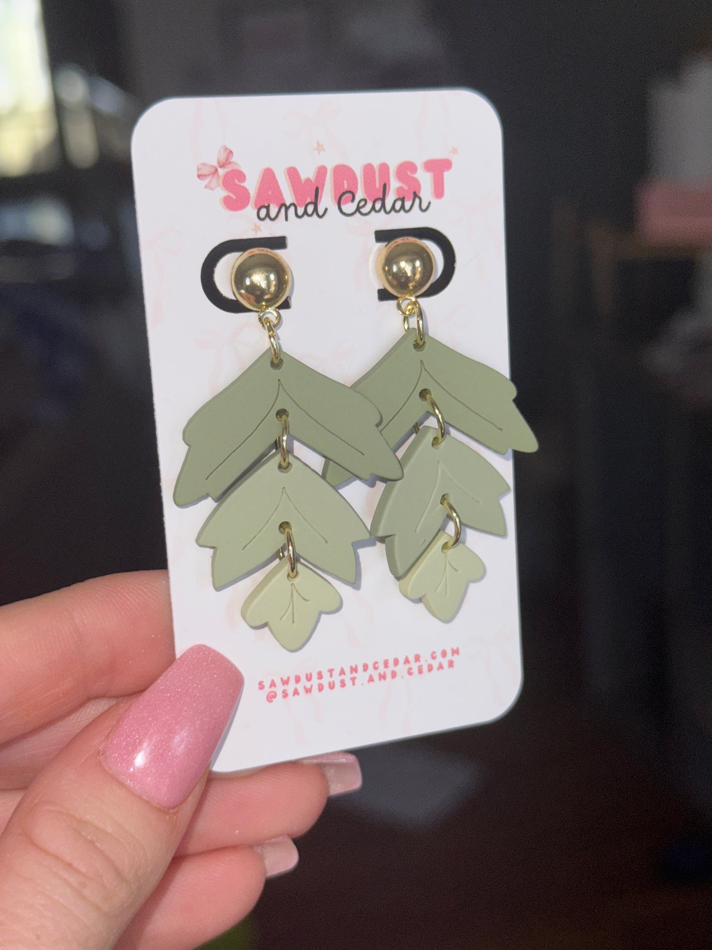 Sage Cascade Earrings