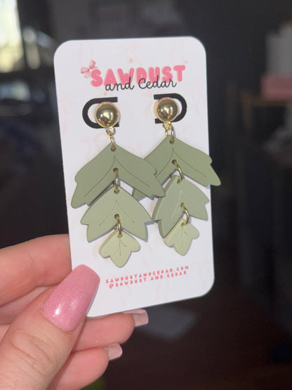 Sage Cascade Earrings
