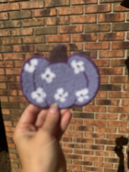 Pumpkin Mug Rug Coaster Purple