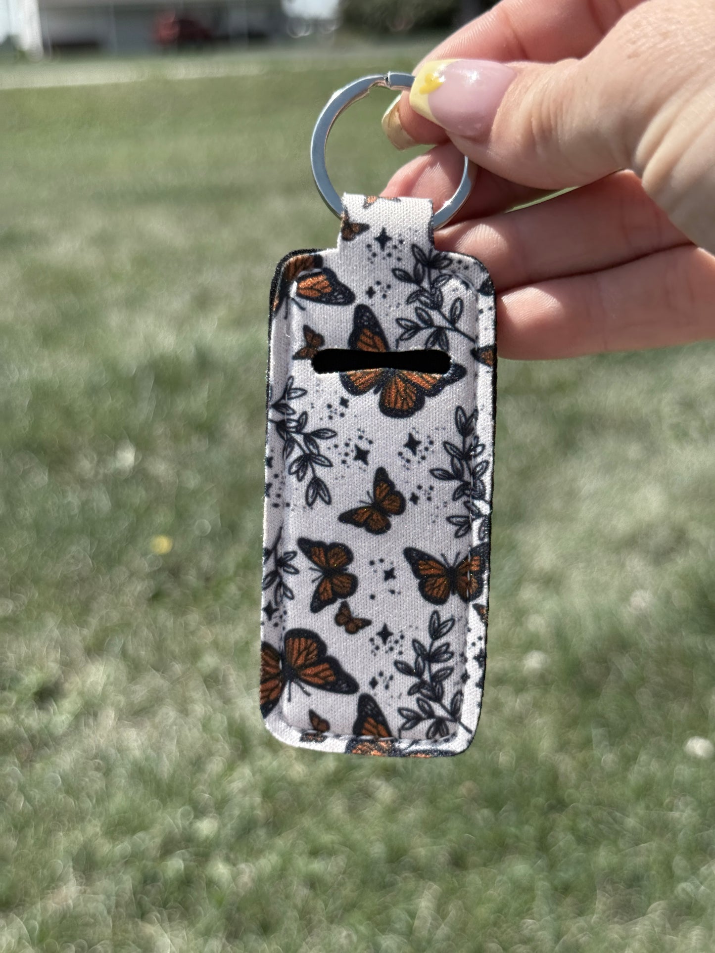 Monarch Magic Chapstick Keychain