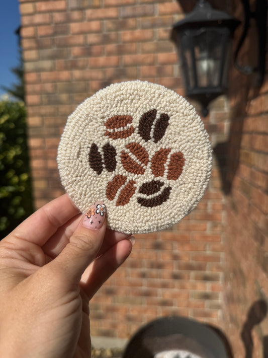 Coffee Beans Mug Rug Coasters