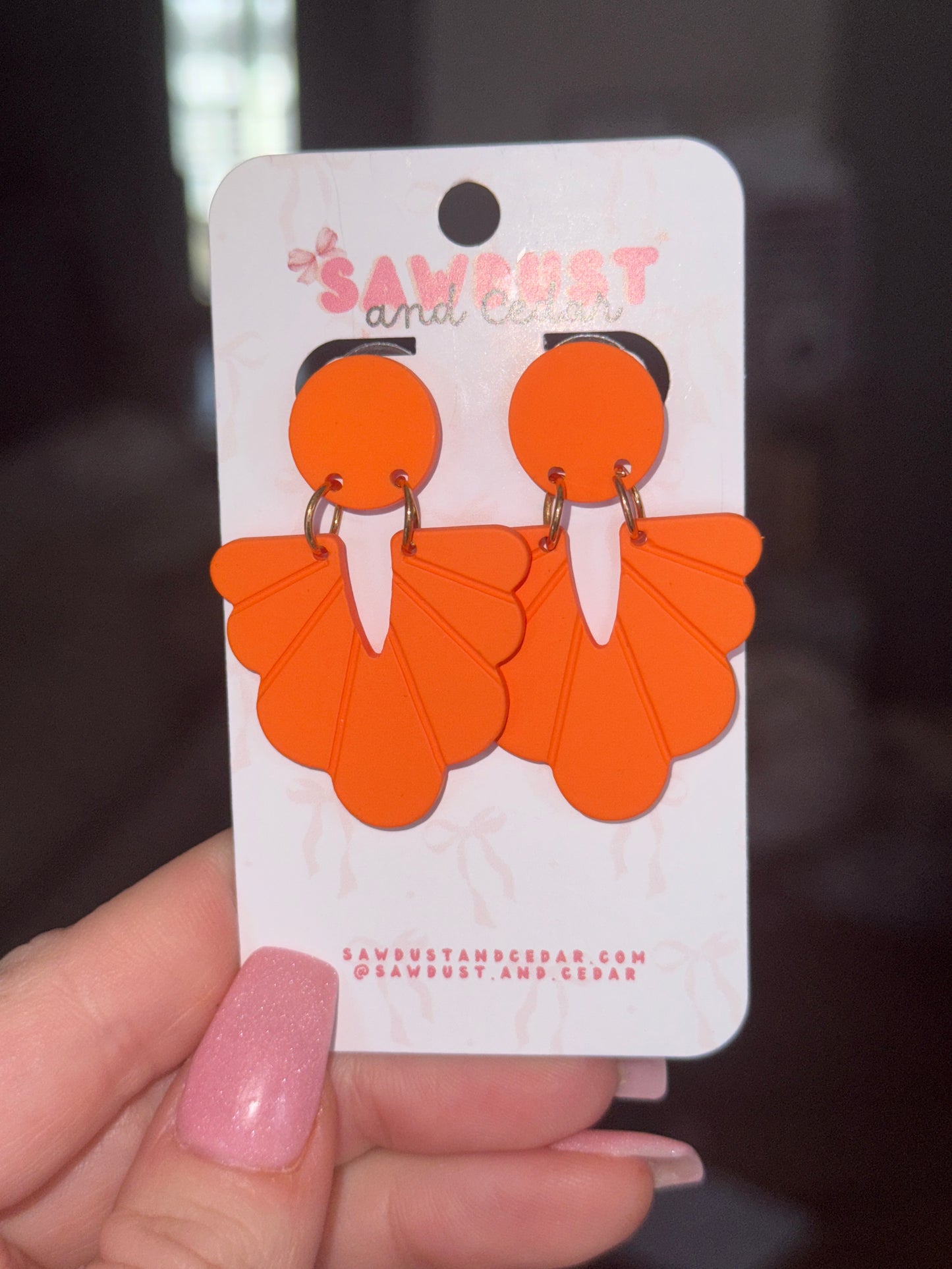 Tangerine Bloom Earrings