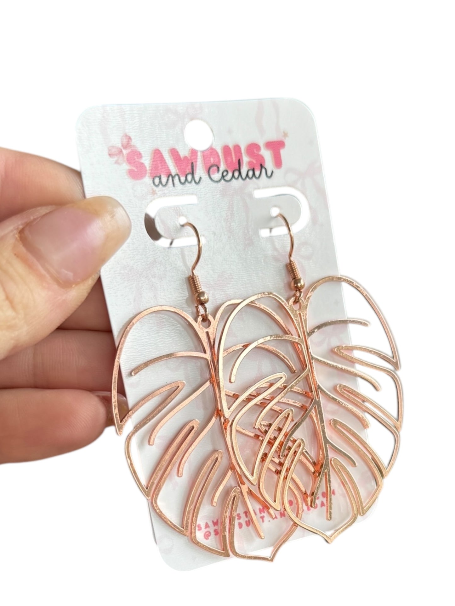 Monstera Dream Drop earrings