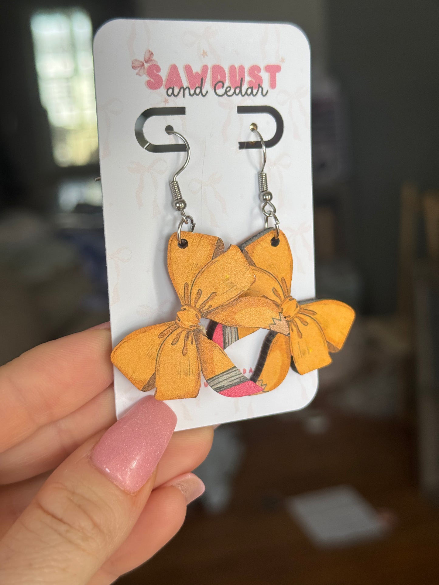 Teach & Chic dangle earrings