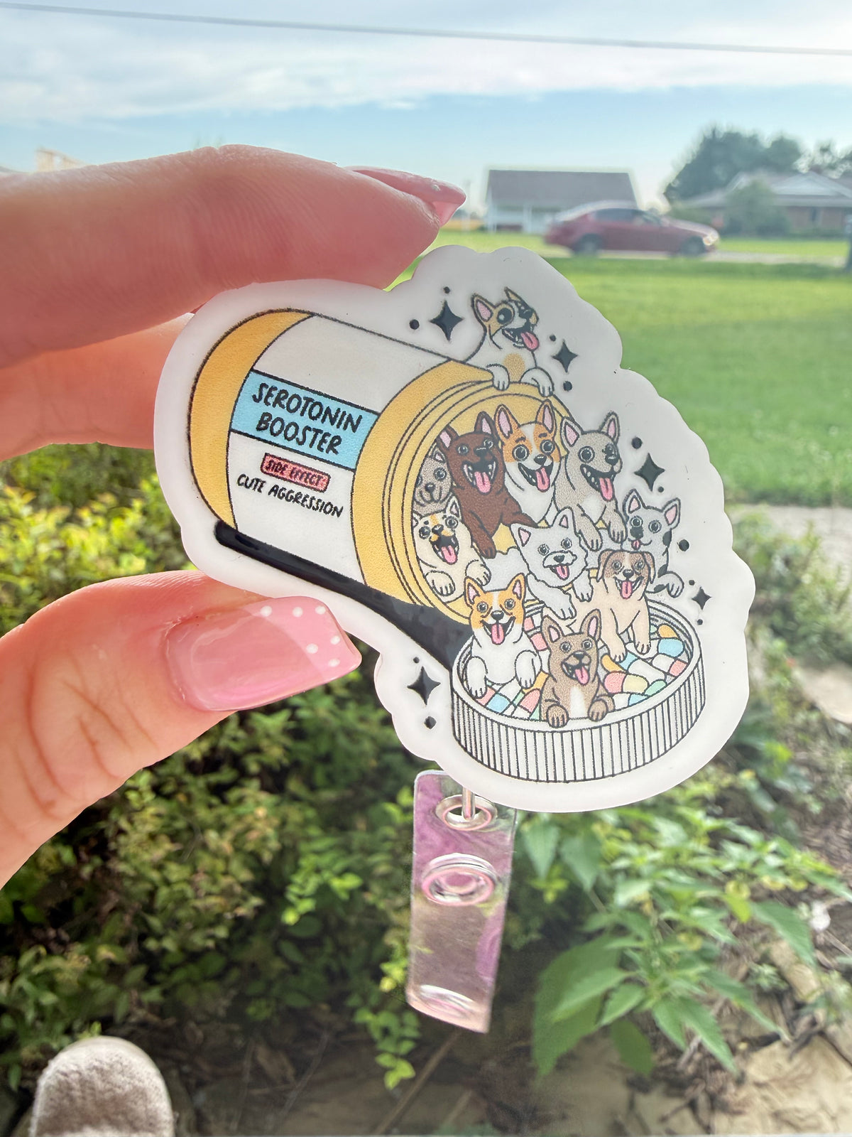 Dog Serotonin Badge Reel