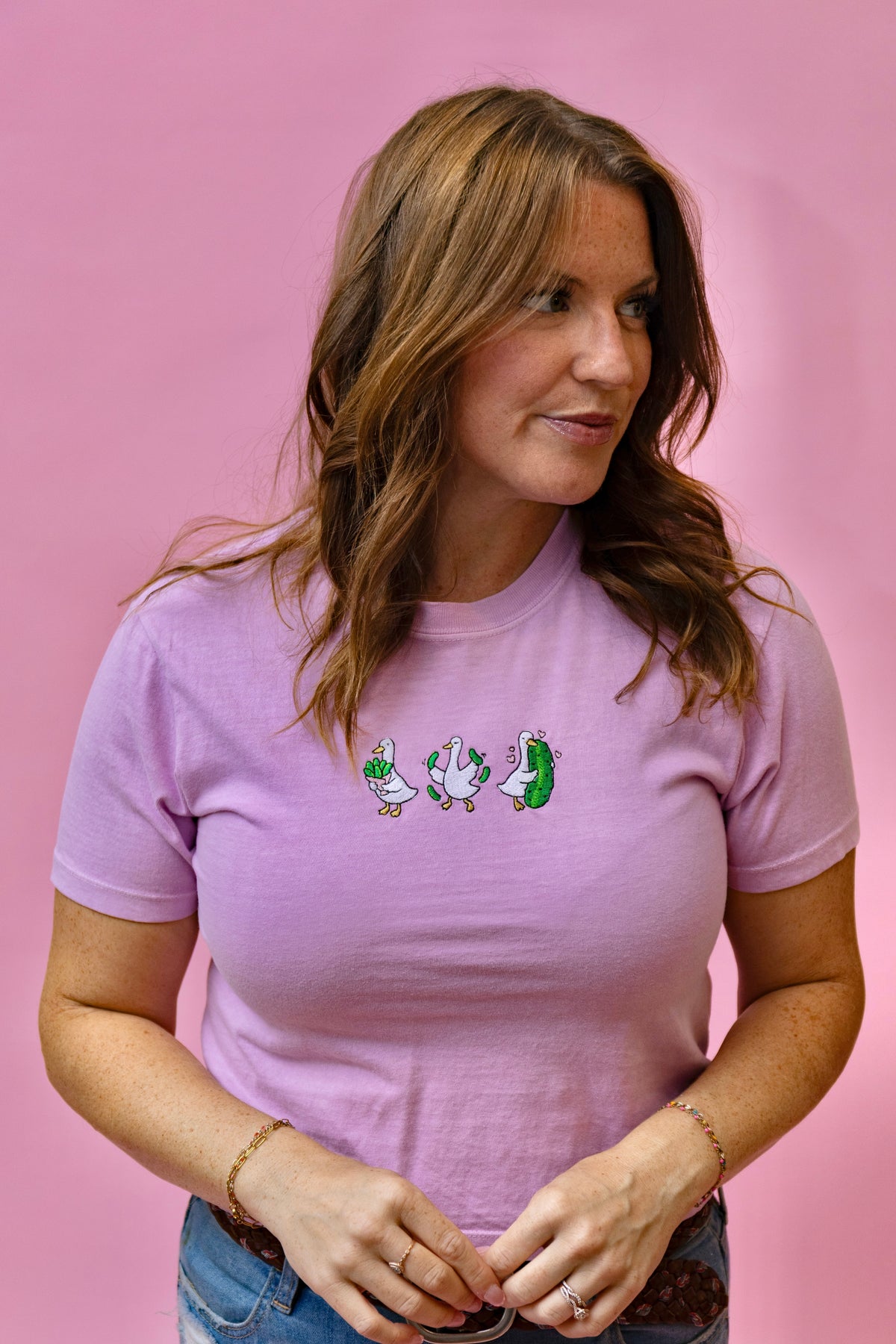 Pickle Goose Crop Tee