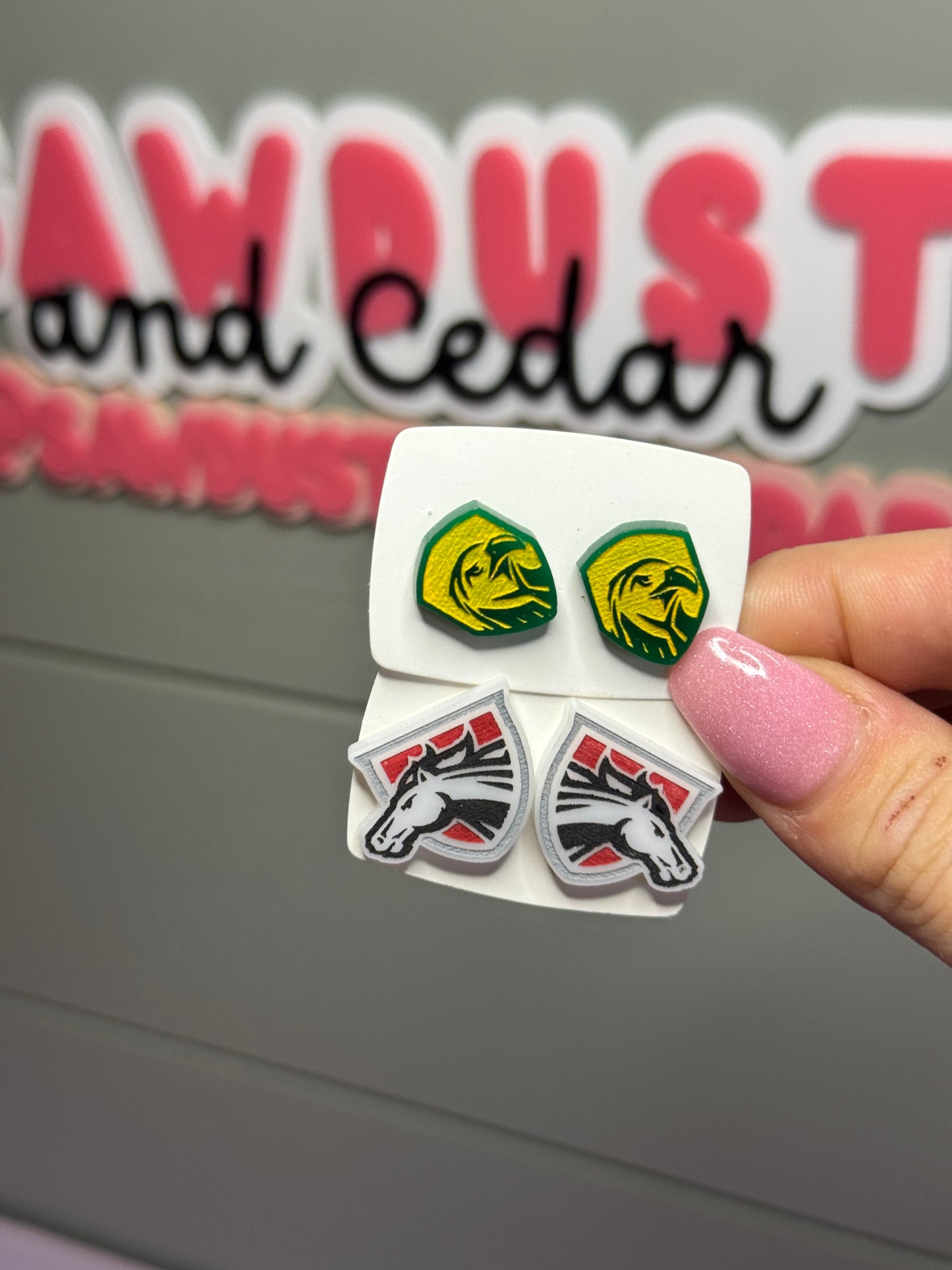 Hand-Painted Acrylic Spirit Earrings – Custom Pride Jewelry