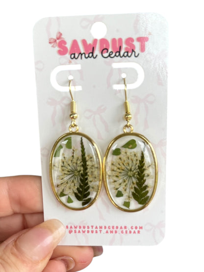Forest Fern Drop Earrings