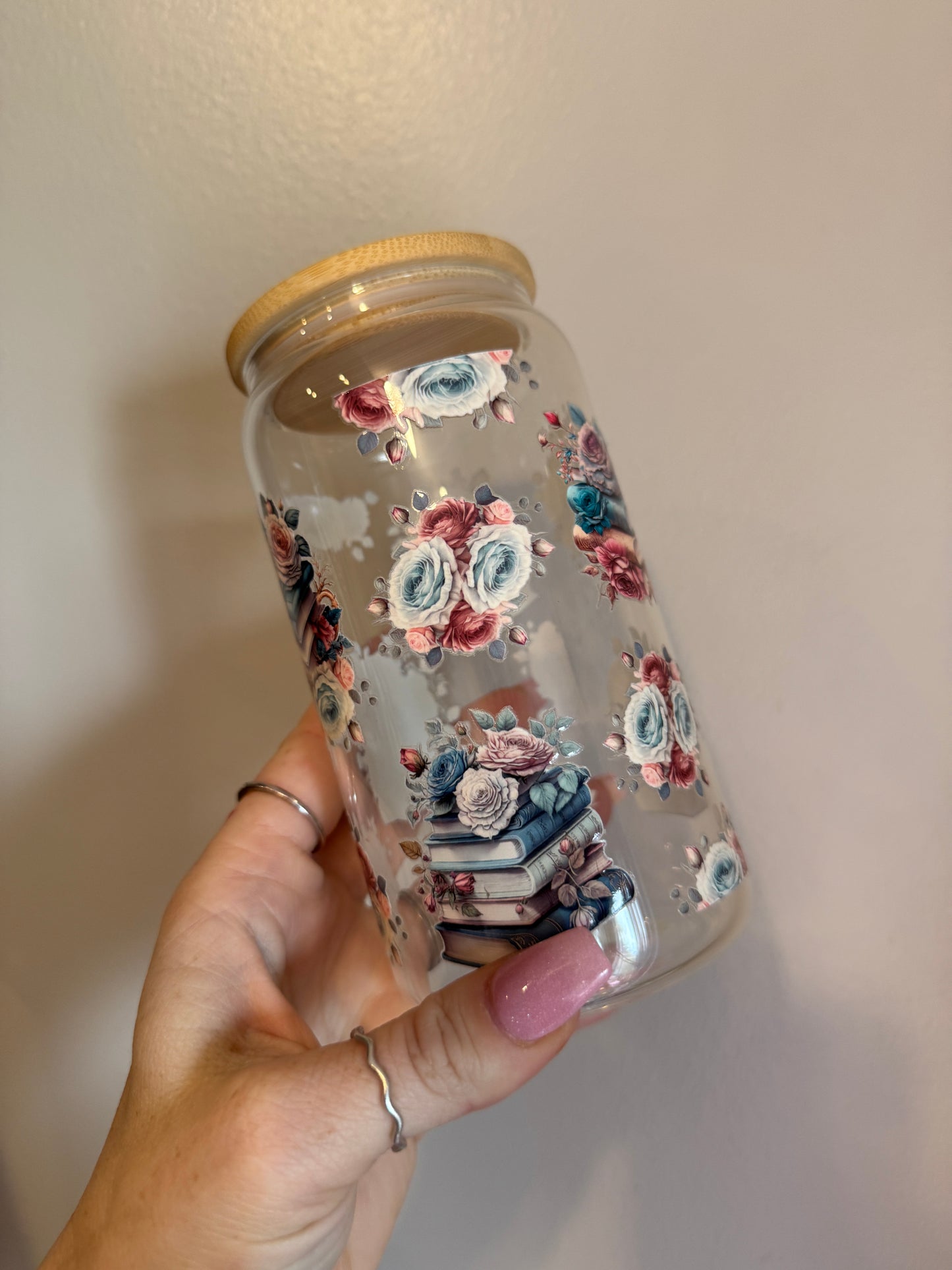 Moody Book Lover Glass Cup