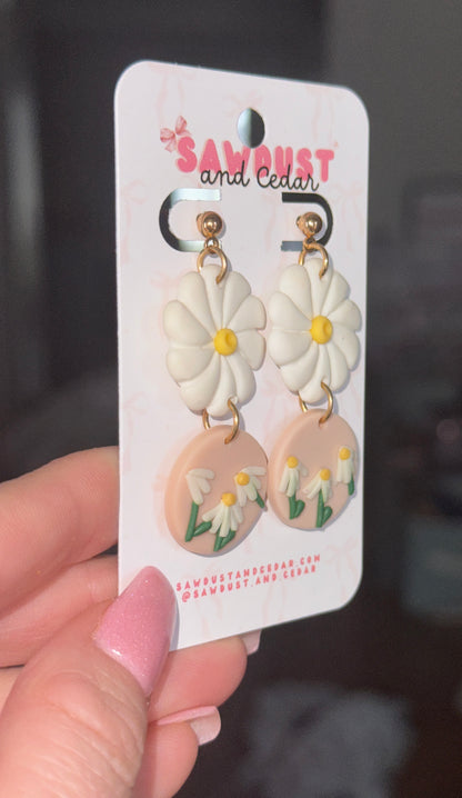 Daisy Charm Earrings