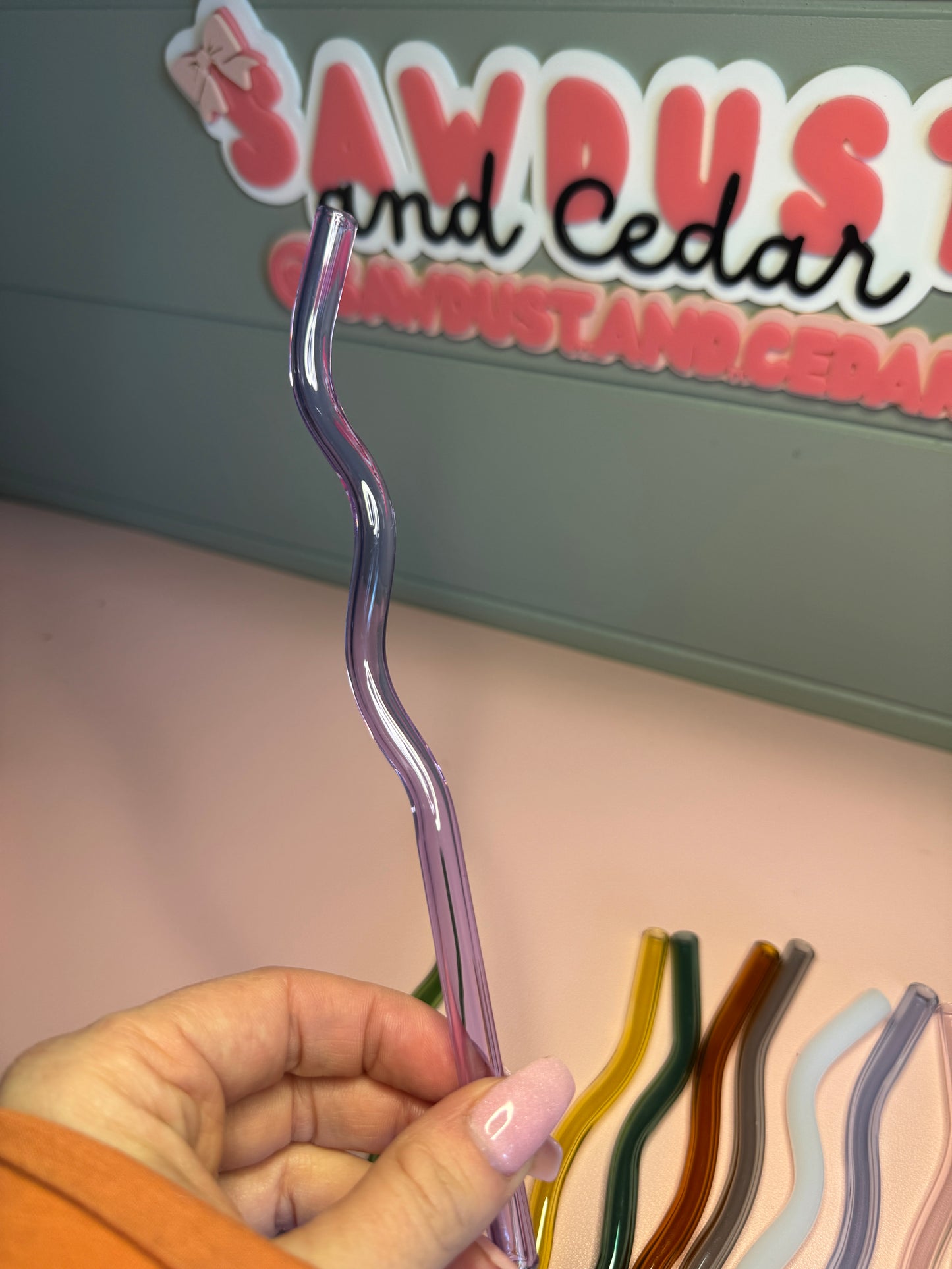 Wavy Glass Straw