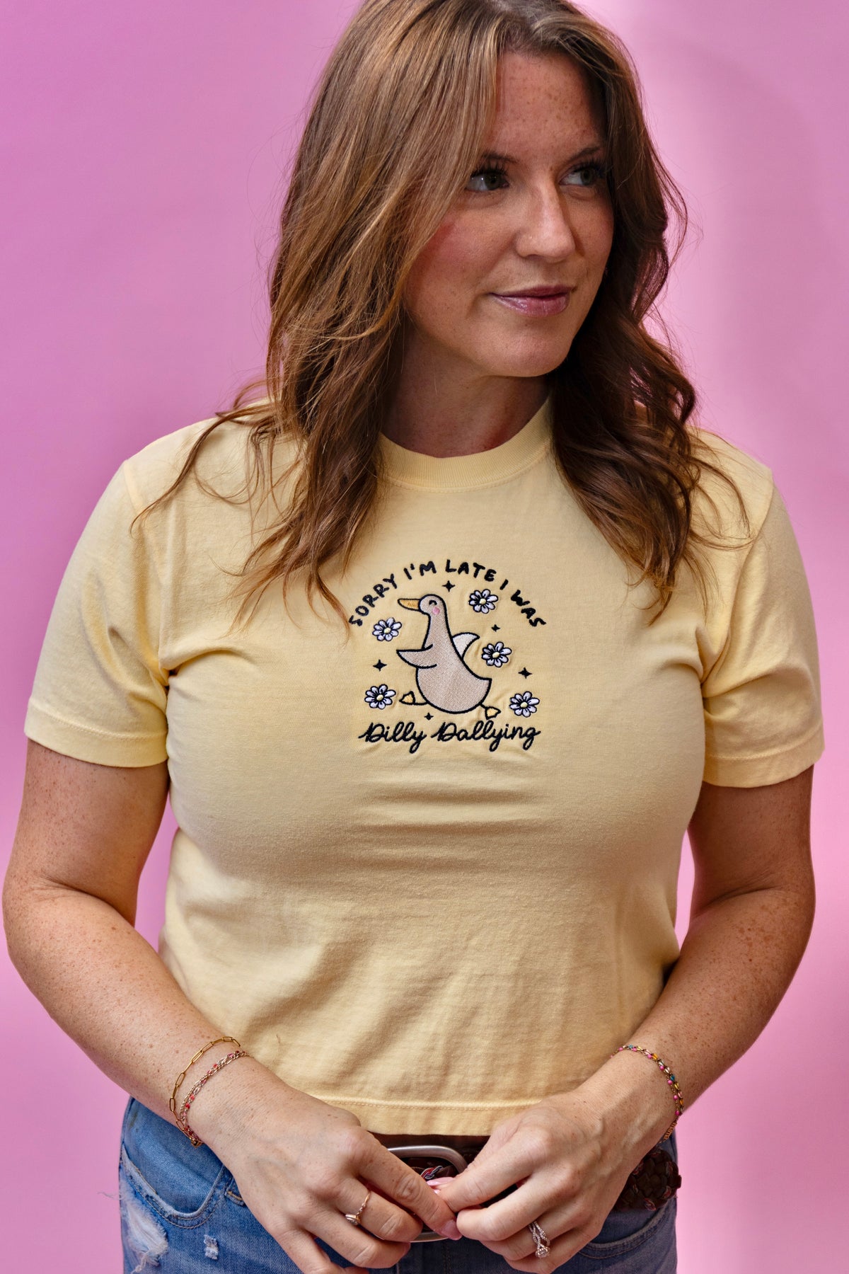 Dilly Dally Crop Tee