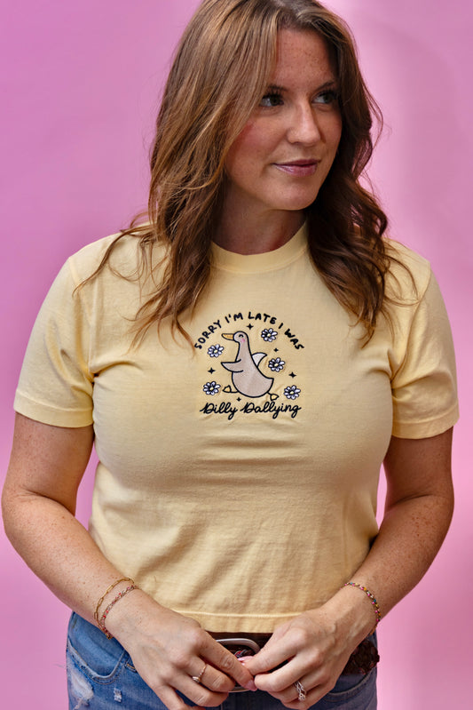 Dilly Dally Crop Tee