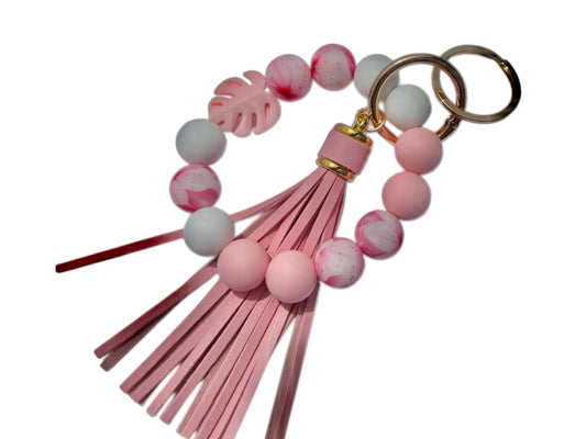 Pink Garden Wristlet