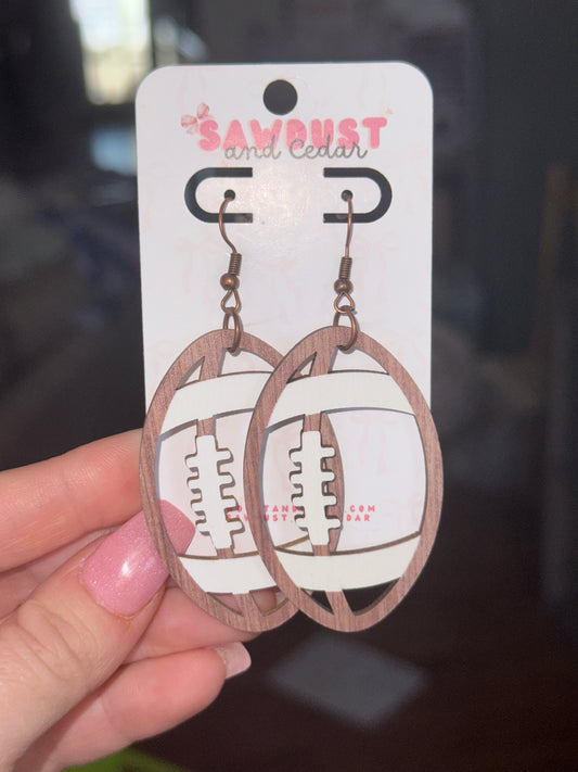 Rustic Touchdown Earrings