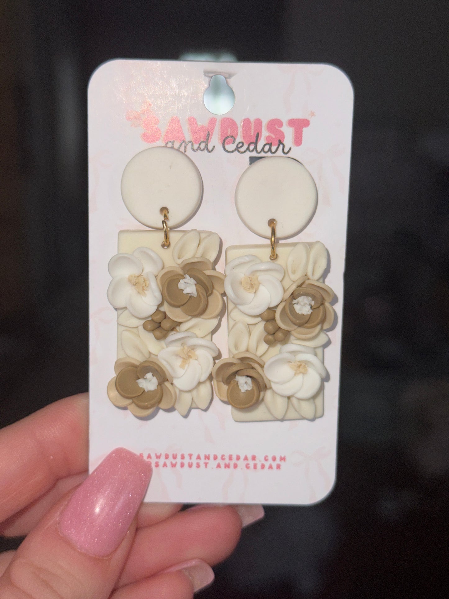 Ivory Bloom Earrings