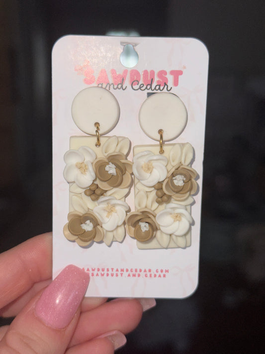 Ivory Bloom Earrings
