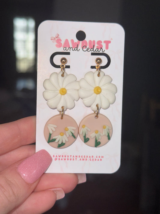 Daisy Charm Earrings