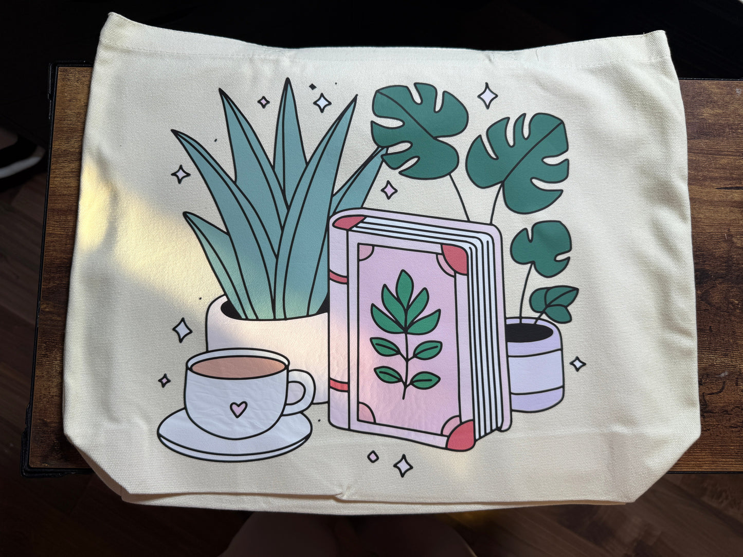 Plants and Books XXL Tote Bag