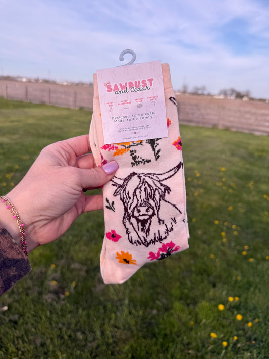 Highland Cow Socks