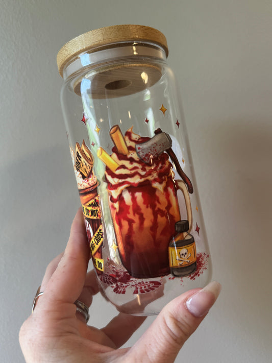True Crime Junkie Glass