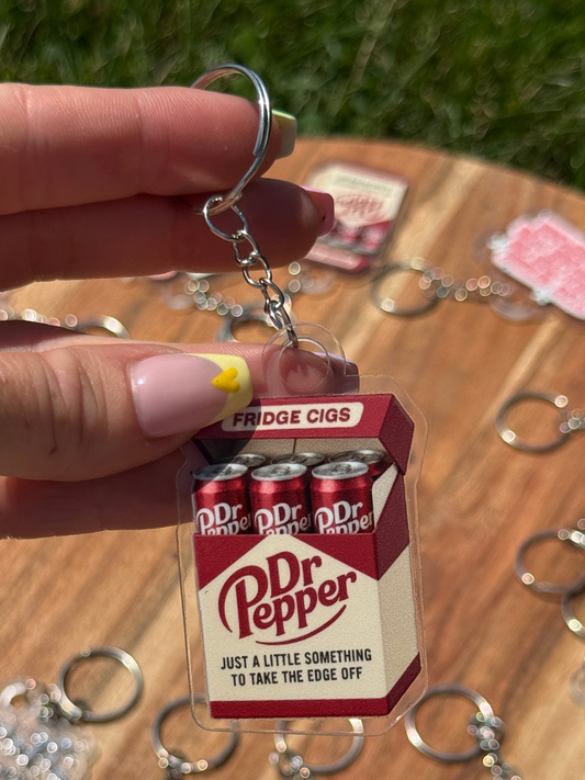 Dr. Pepper Keychain or Hanger