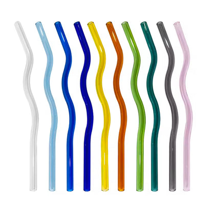Wavy Glass Straw