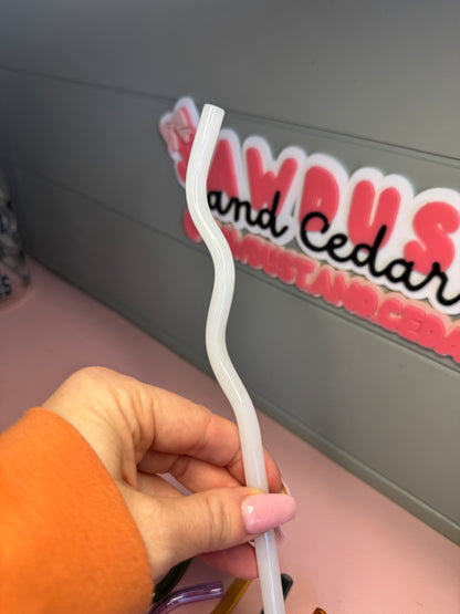 Wavy Glass Straw